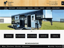 Tablet Screenshot of kingdomhorsetrailers.com